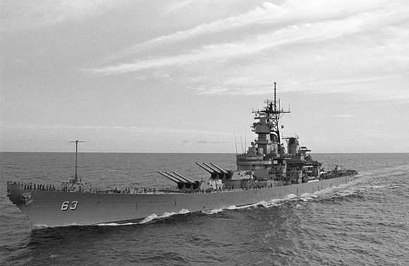 U.S.S. Missouri in the Persian Gulf
