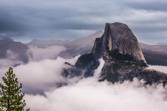 Half Dome From Glacier Point Color