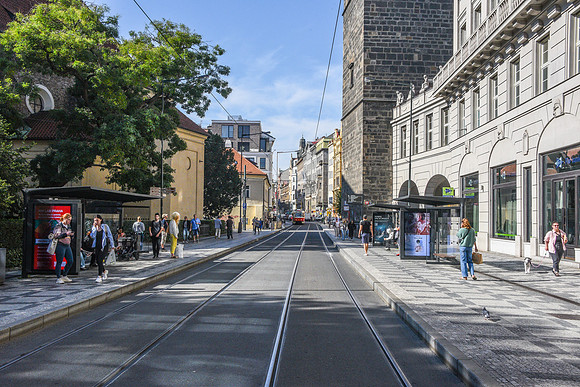 Street Near Train Station