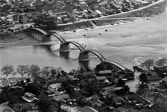 Kintai-Kyo Bridge Over the Nishiki River