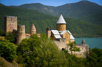 Ananuri on the Georgian Military Highway, above the Zhinvali Reservoir