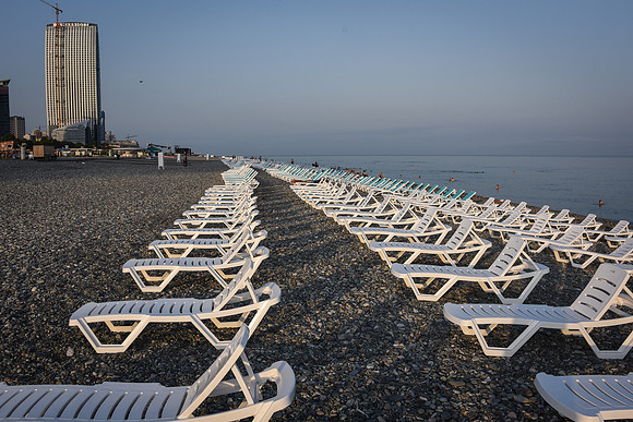 Beach Chairs on the Black Sea