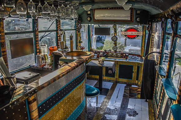 Inside the Trolley Bar