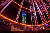 Alphabet Tower Through the Ferris Wheel
