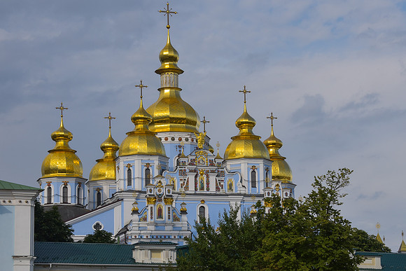 Golden domes and crosses 2