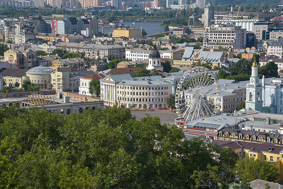Kiev University and Ferris Wheel