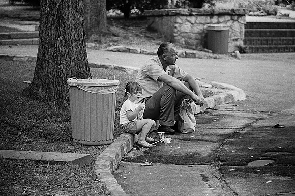 Sitting with Grandpa