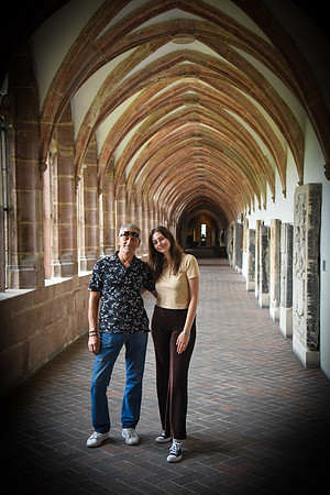 Josip and Monia in Arched Hallway