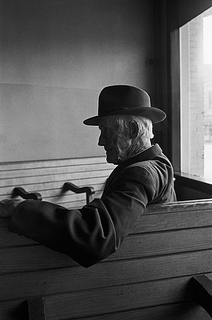 Old Man in a Bus Station