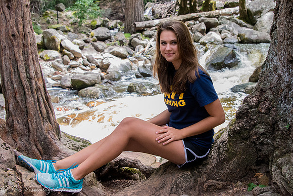 Nataliya below Bridal Veil Falls