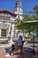 Anel in Hearst Castle courtyard