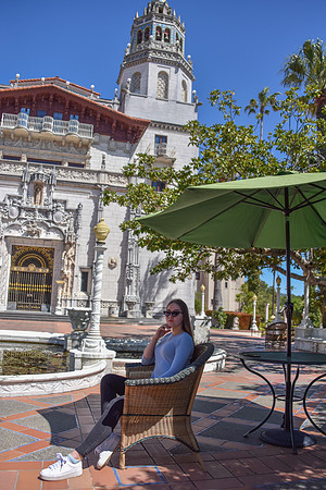 Anel in Hearst Castle courtyard