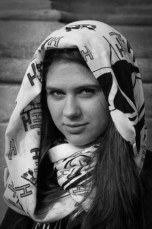 Girl in Scarf