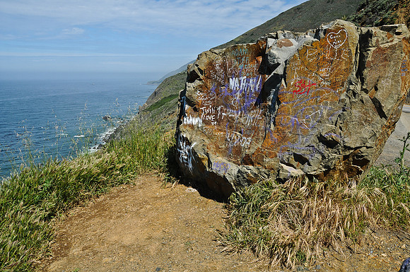 Graffitied Rock