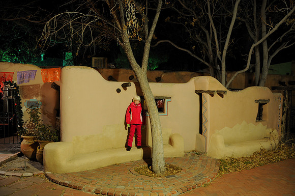 Nighttime in the Courtyard
