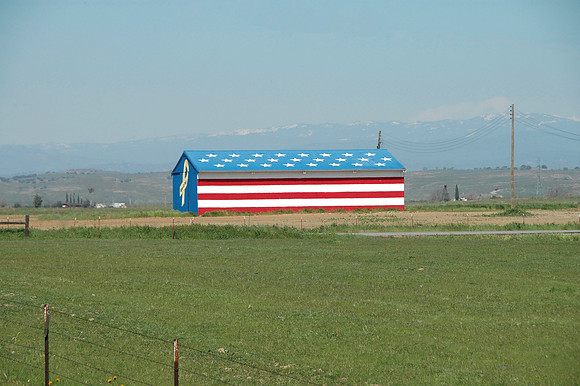 Patriotic Barn