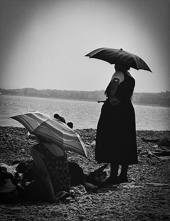 Old Woman on the Beach