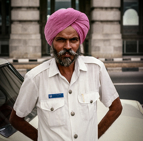 Man in a Pink Turban, Singapore