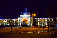 Lviv Train Station at Night
