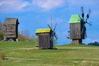 Ukrainian Windmills at Museum of Folk Architecture
