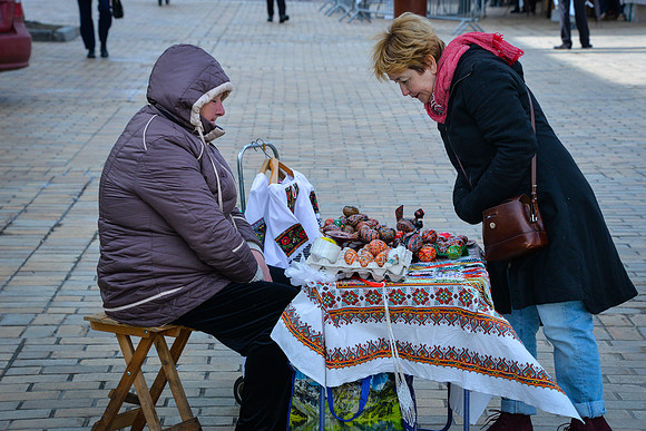 Buying Ukrainian Easter Eggs