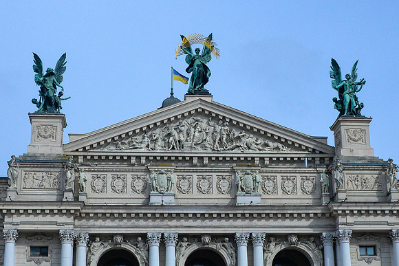 Glory with a Palm Branch, Lviv Opera House