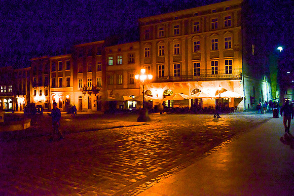 Rynok Square at Night