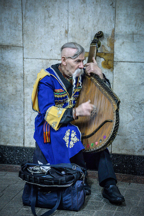 Musician in Kiev Subway