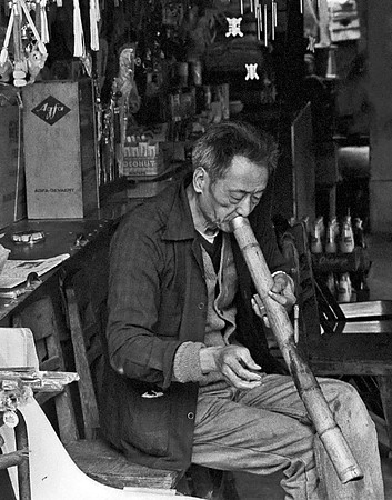 Old Man Smoking