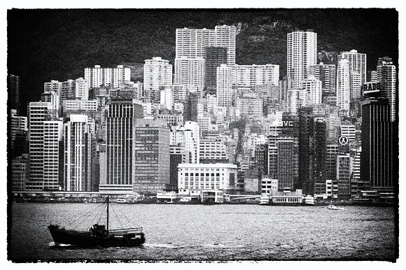 Hong Kong Harbor 1975